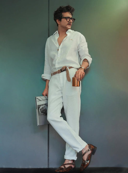 Alabaster Linen Pants