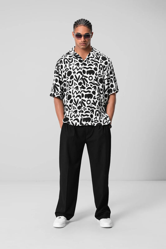 PATTERN PRINT SHIRT