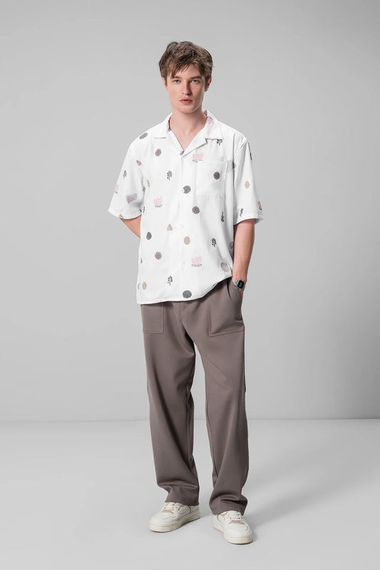 WHITE PRINT SHIRT