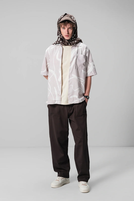 LIGHT ABSTRACT PRINT SHIRT
